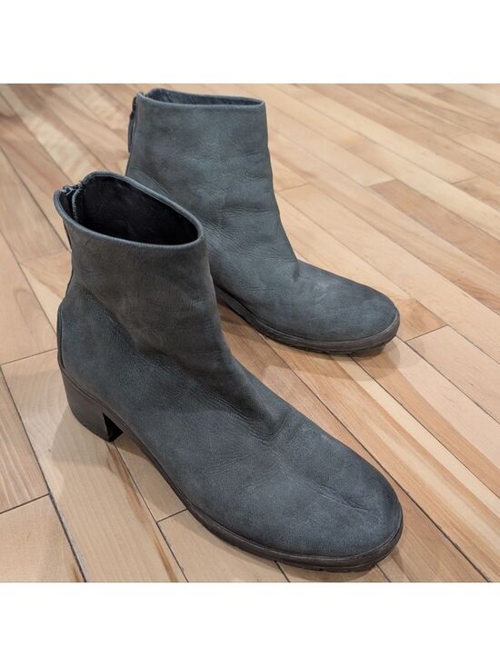 Marsell Shoes - Marsèll | Listo Block-Heel Back-Zip Ankle Boots In Grey